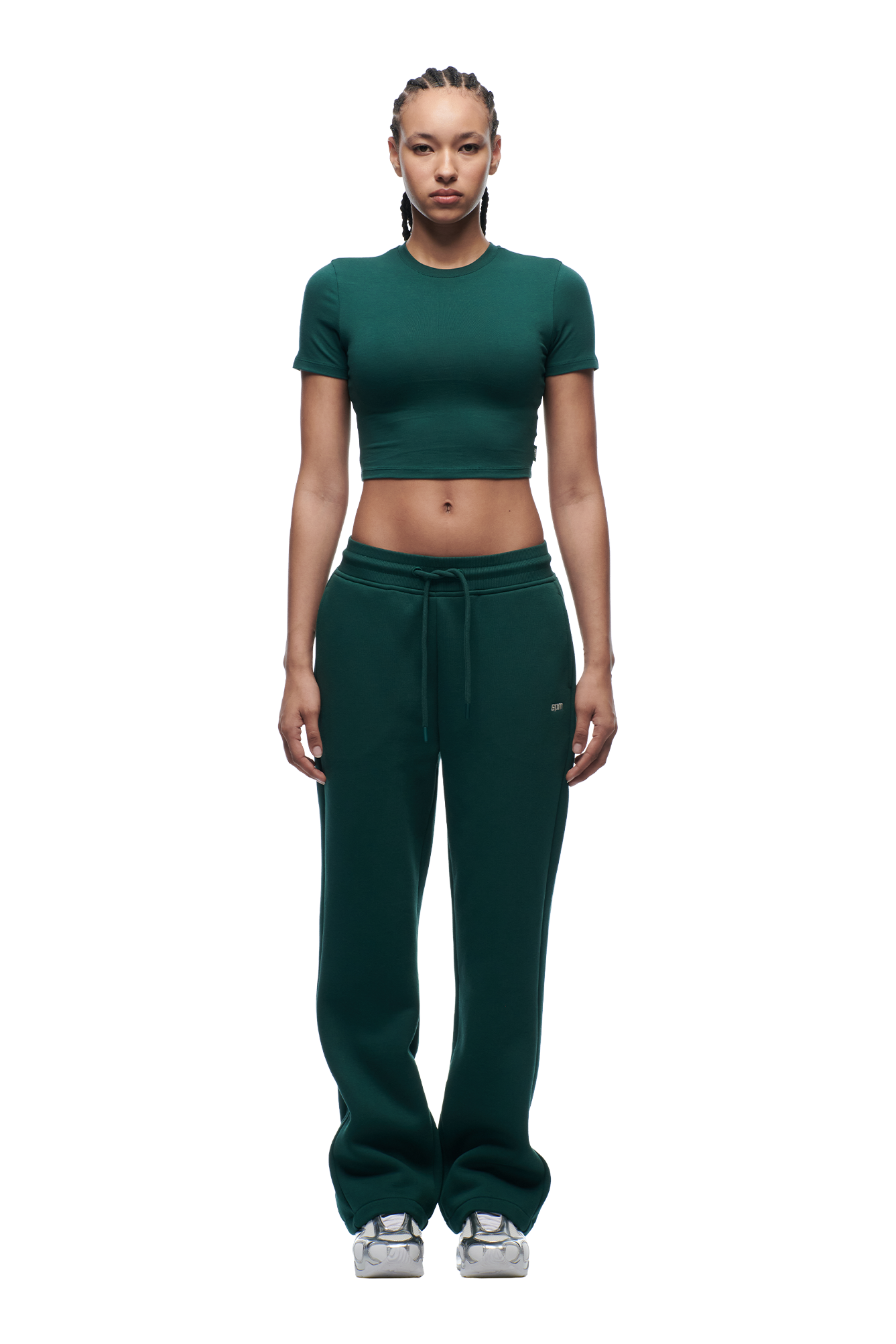 WMNS CROPPED T-SHIRT EVERGREEN