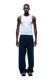 NEOPRENE TRACK PANTS NAVY