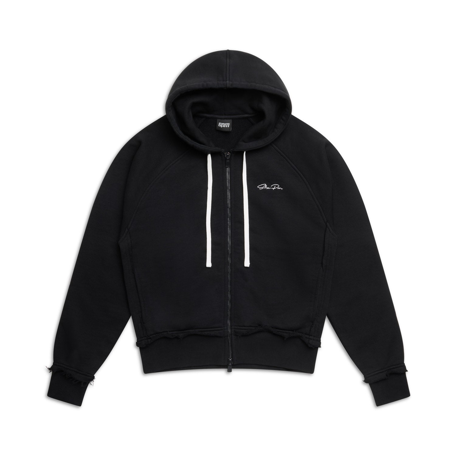 OPEN EDGE ZIP HOODIE BLACK