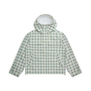 PLAID SHELL JACKET FOGGY GREEN