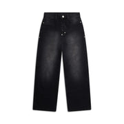 6PM+ X-TRA WIDE DENIM BLACK WASH