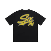 FAUX STITCH T-SHIRT BLACK