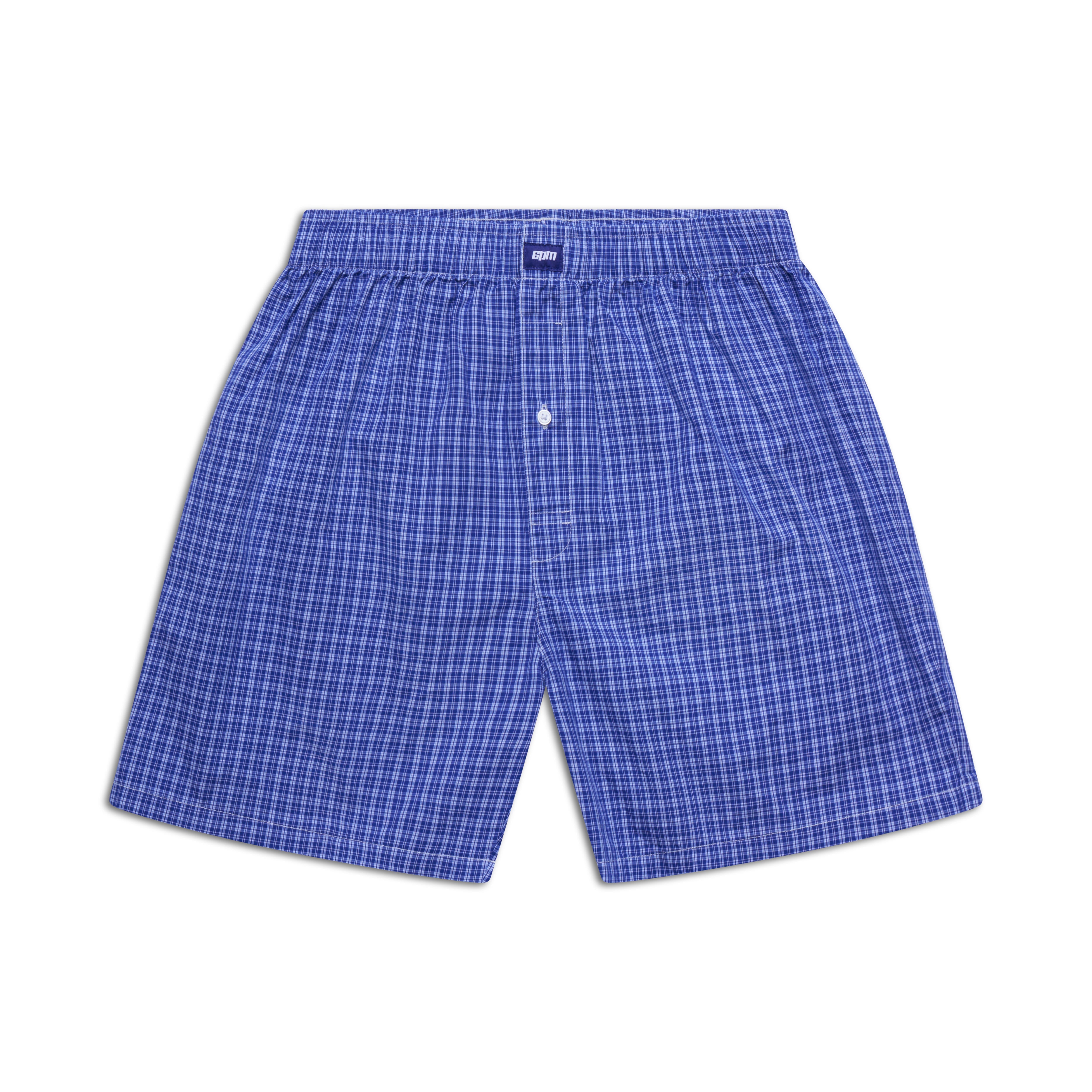 WOVEN BOXER SHORTS COSMIC BLUE/WHITE