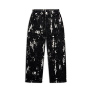 SPECKLED VELVET DENIM BLACK/WHITE