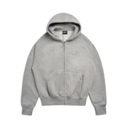 ZIP HOODIE GREY MELANGE
