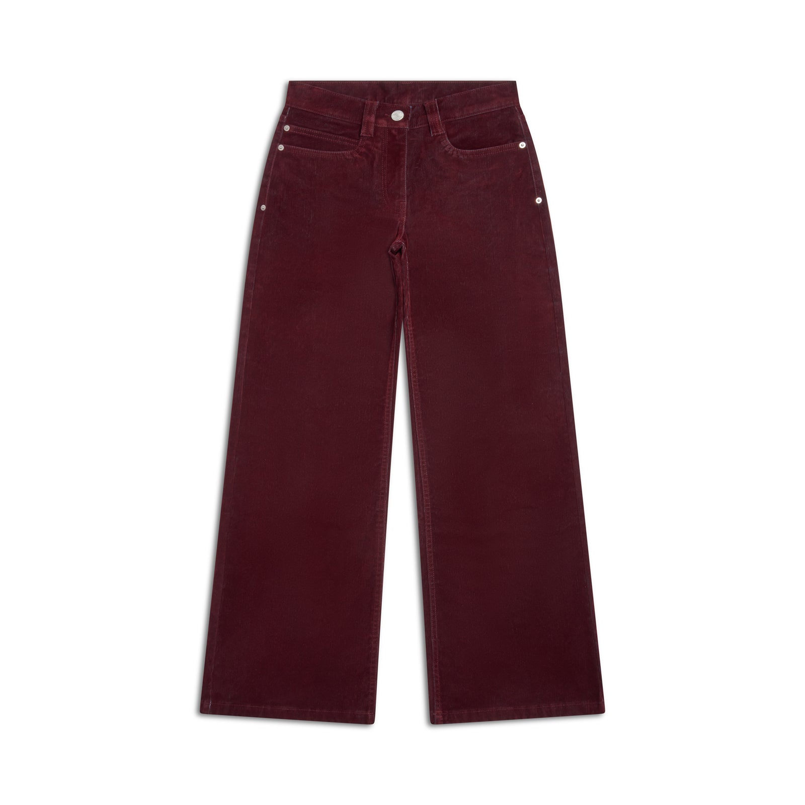 WMNS VELVET DENIM BORDEAUX RED