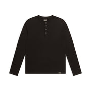 BUTTONED SLIM FIT LS BLACK