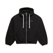 BOXY ZIP HOODIE BLACK