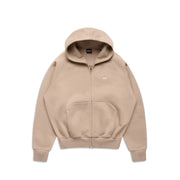 ZIP HOODIE MOCCA CREAM