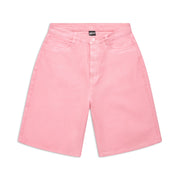 COATED DENIM SHORTS PINK
