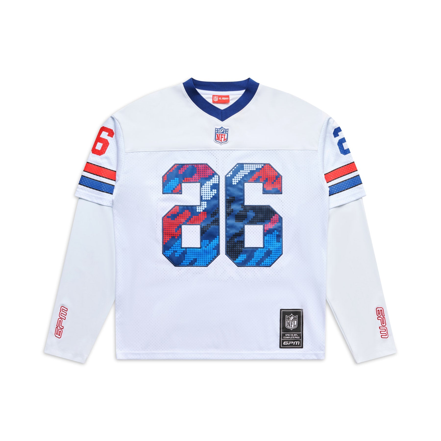 NFL LAYERED MESH LONGSLEEVE WHITE