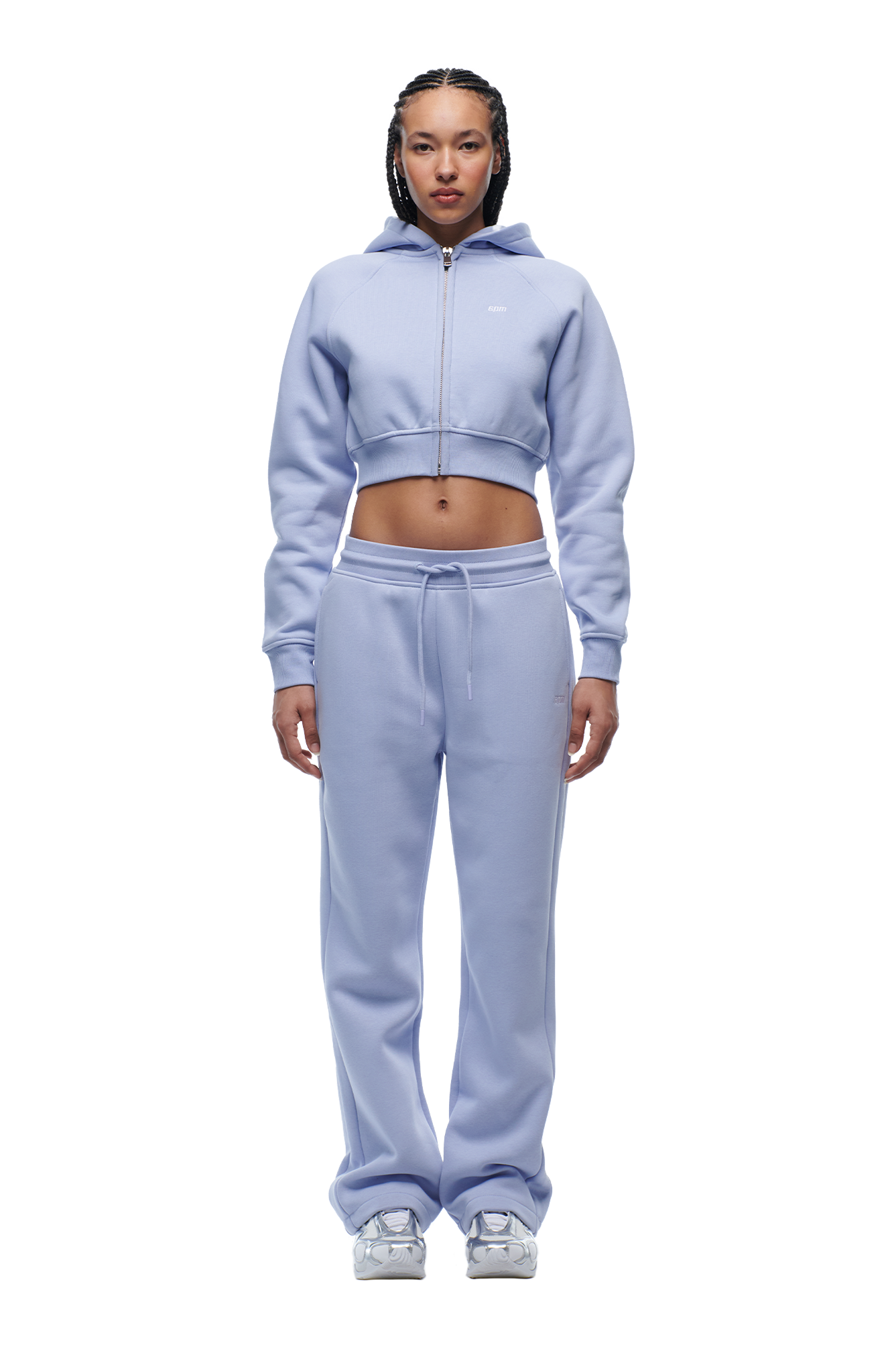 WMNS CROPPED ZIP HOODIE SOFT VIOLET