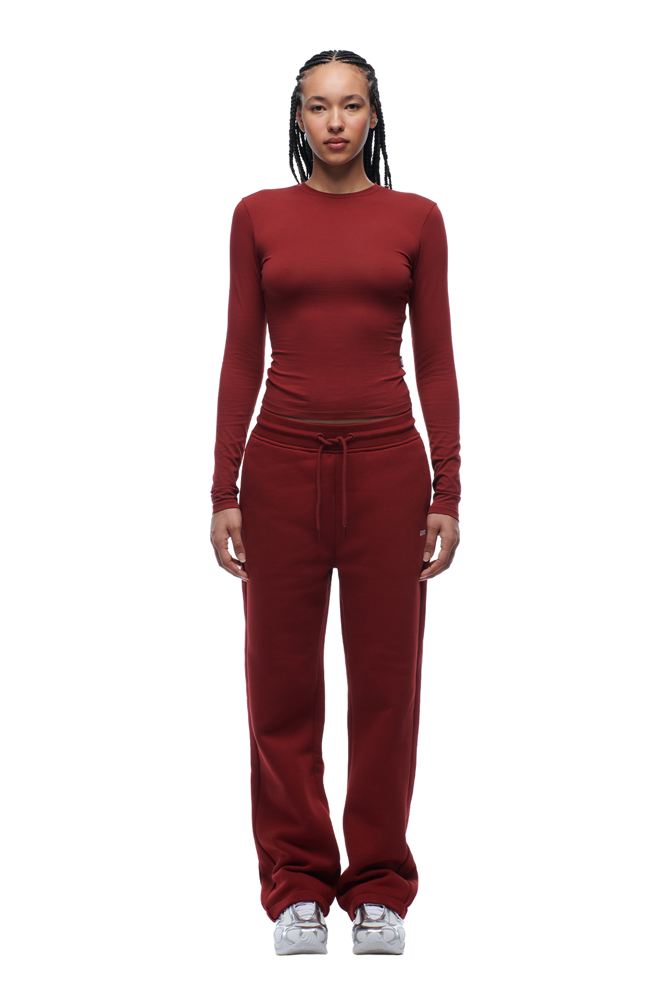 WMNS LONGSLEEVE WINE RED