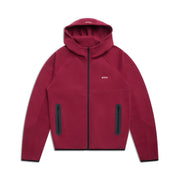 HOODED ROADMAN JACKET WINE RED