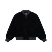 VELVET BOMBER BLACK
