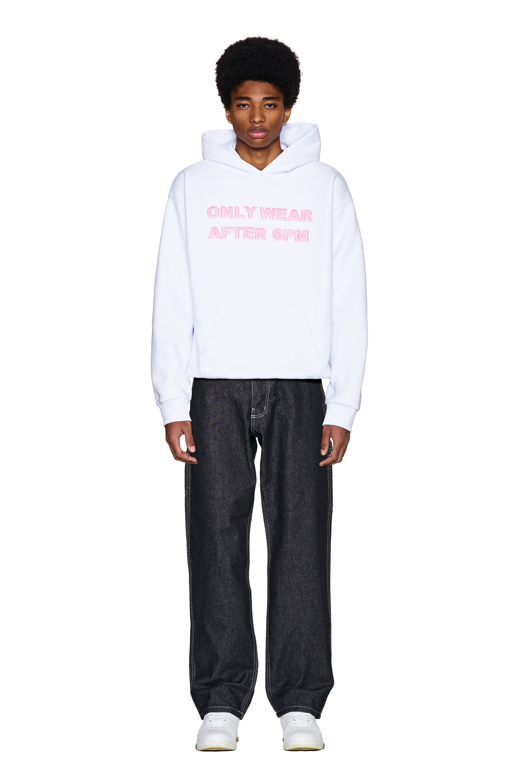 ONLY WEAR AFTER 6PM HOODIE 2.0 WHITE